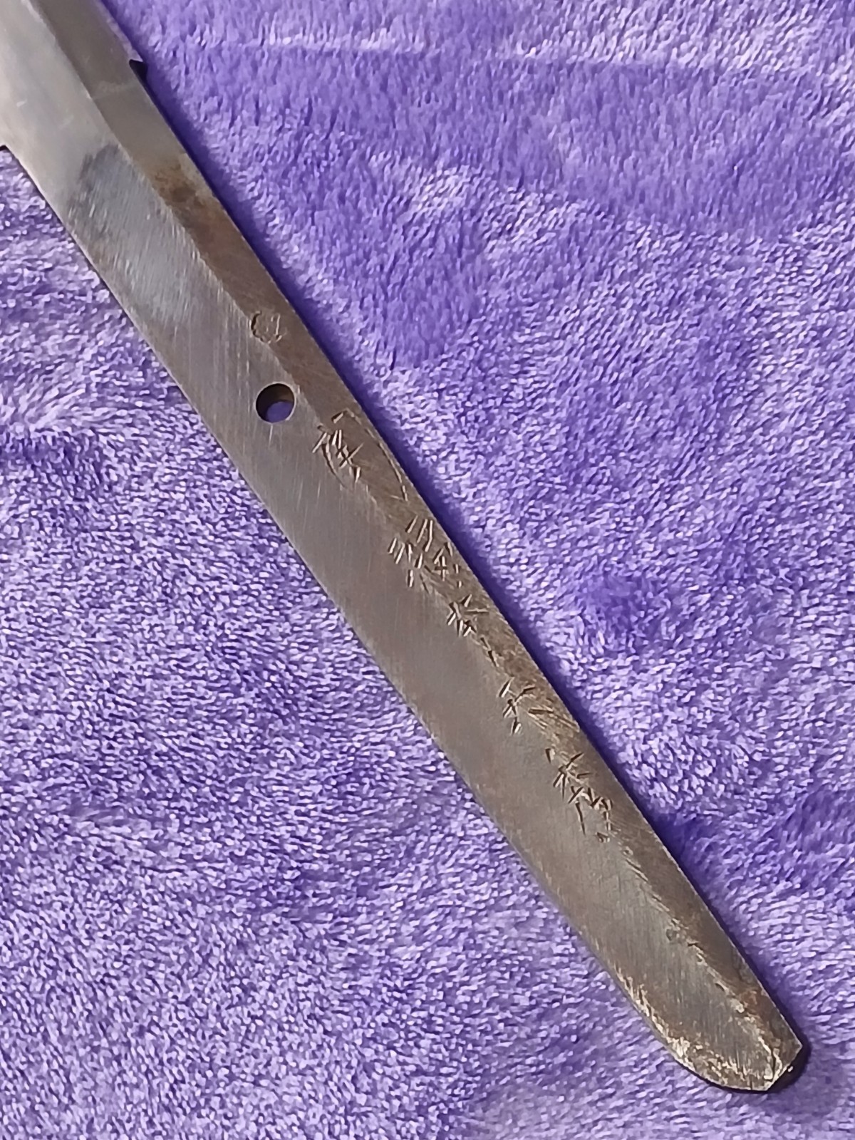 WWII Japanese Ofiicer's Showato Sword Signed "Fukumoto Amahide" with Tachi Tsuka