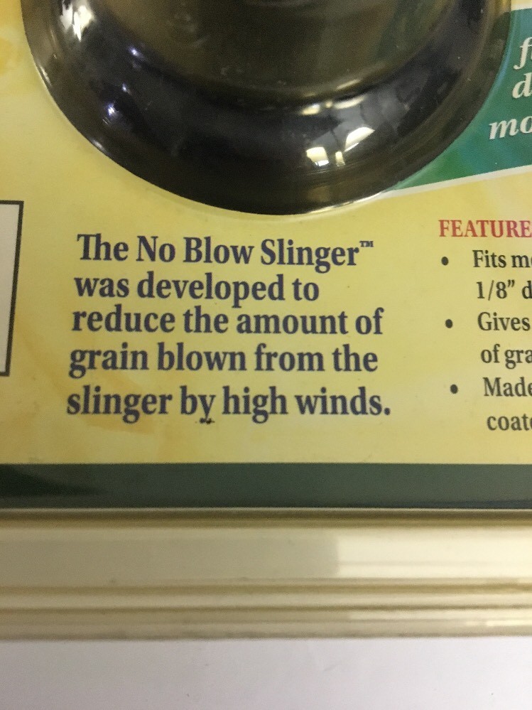 FeederMax 4" Diameter No Blow Slinger