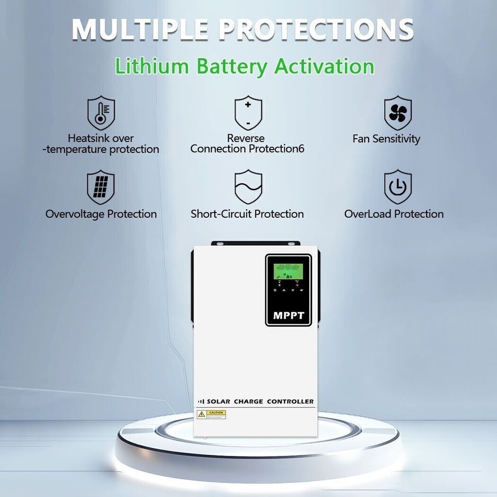 140A MPPT Solar Charge Controller for 48V Battery Regulator Max.PV 500VDC Input