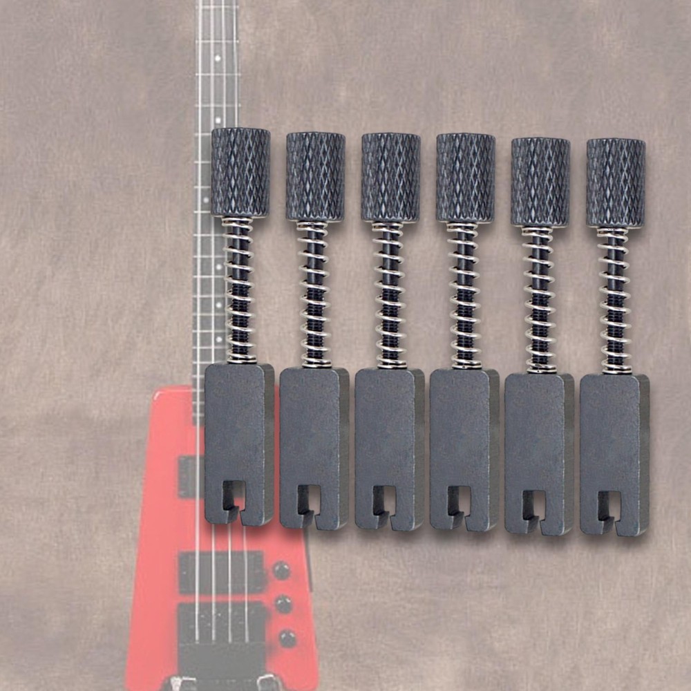 6Pcs Headless Electric Guitar Bridge String Saddles Insert