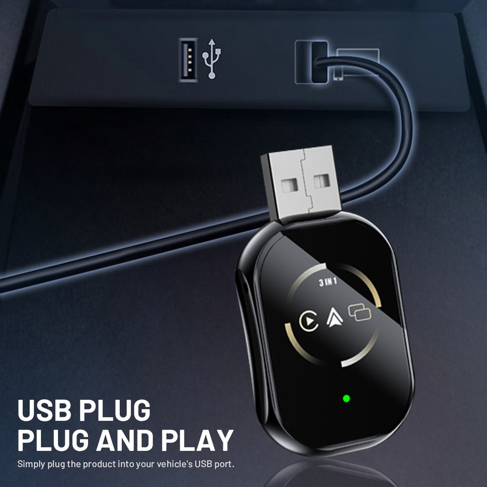 Wireless Car Carplay for Apple or Android Phone Airplay Mirror Link Android Auto