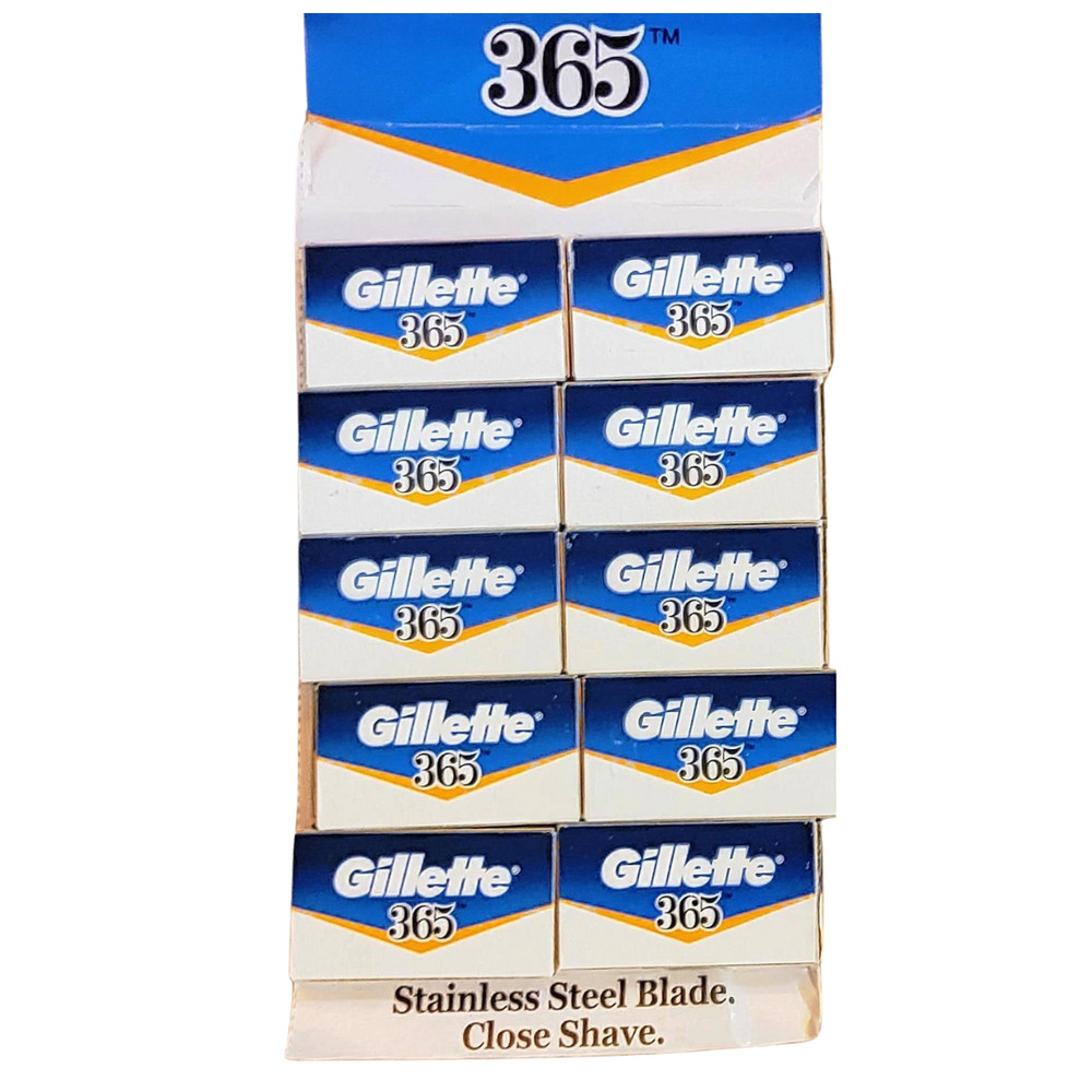 100 Gillette 365 Double Edge Razor Blades