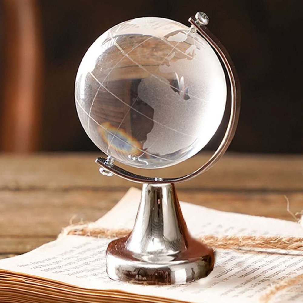 Geographic Earth Globe Decorative World Globe with Tiered Base Desk Globe (1 Pc)