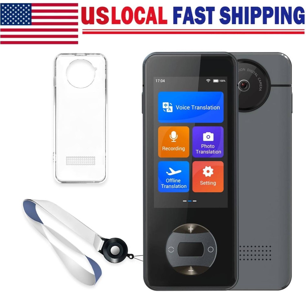 LCD Language Translator Device Two Way Real-Time Voice Support for 144 Languages
