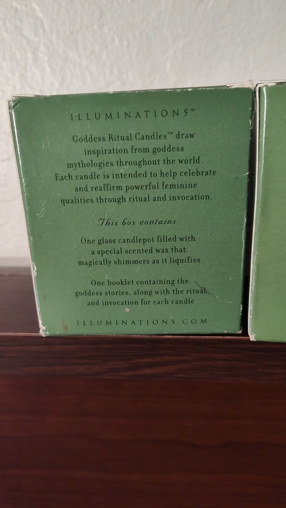 2 Goddess Ritual Candles
