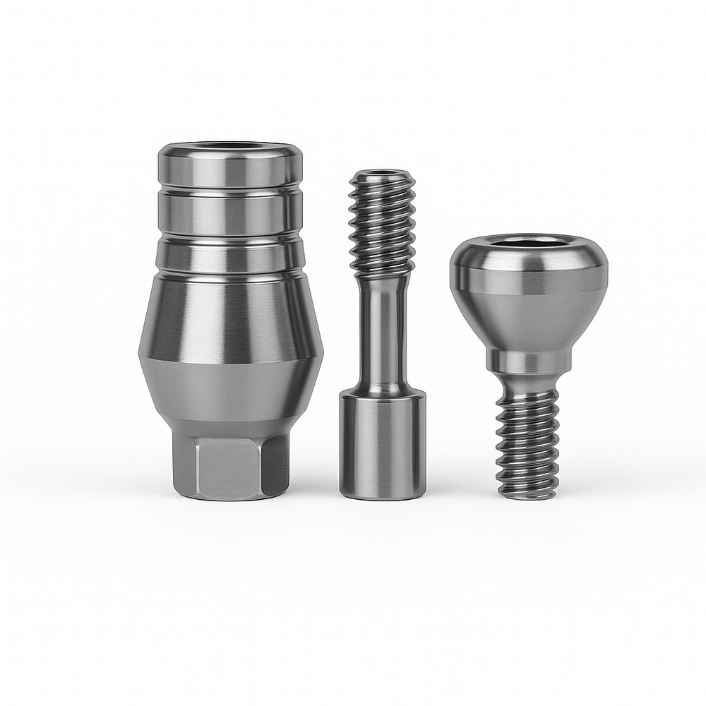 Dental Internal Hex Titanium Component 2.42mm SLA Compatible Lab