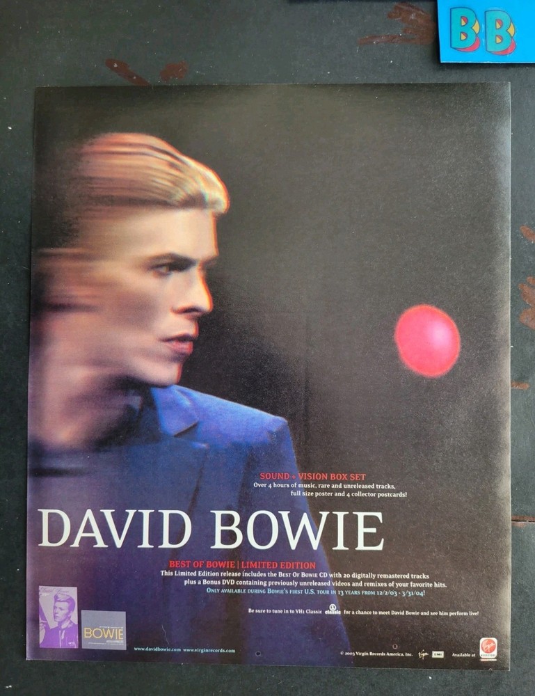 David Bowie Sound + Vision Box Set Promo Print Advertisement 2003
