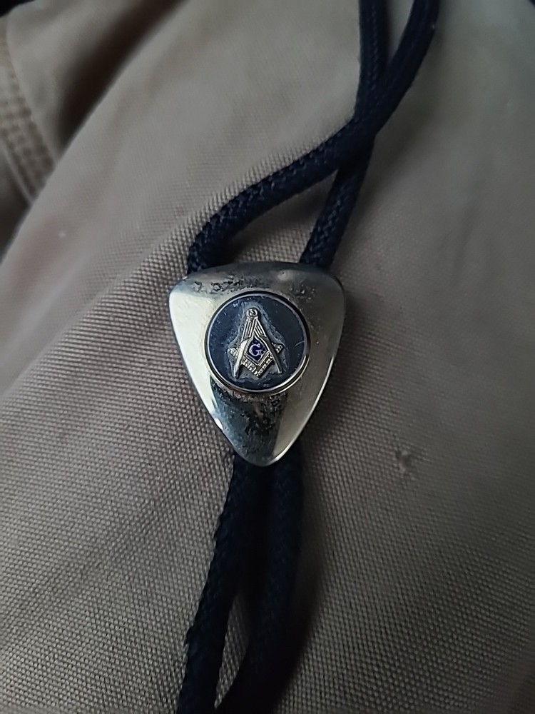 Masonic Bolo Tie 10k Gold