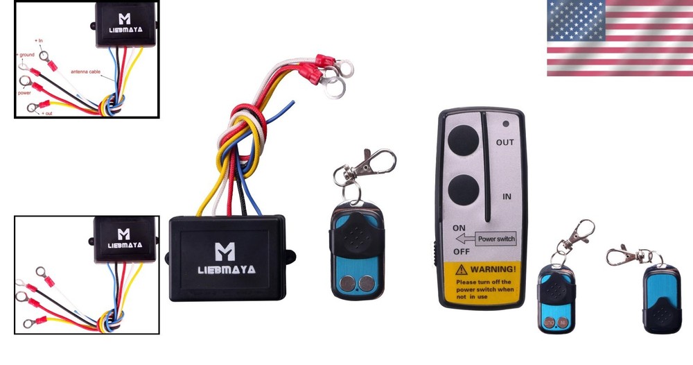 All-in-One Wireless Winch Controller with Lithium Batteries & Indicator Light