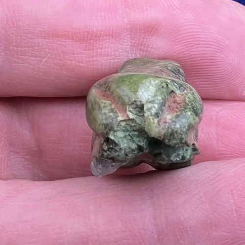 Pre Columbian Mayan Green Jade Frog Figure Effigy Jade Bead Pendant Antique