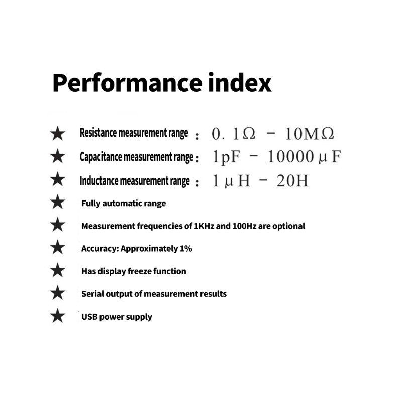 Digital Tester Machine High Precise Inductance Resistance Measure Meter