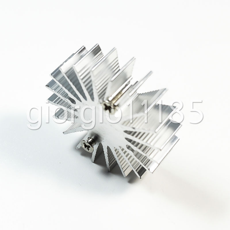 US Stock 10x OD 35mm x H 10mm1W Watt LED Aluminium Heatsink Cooling Cooler Round