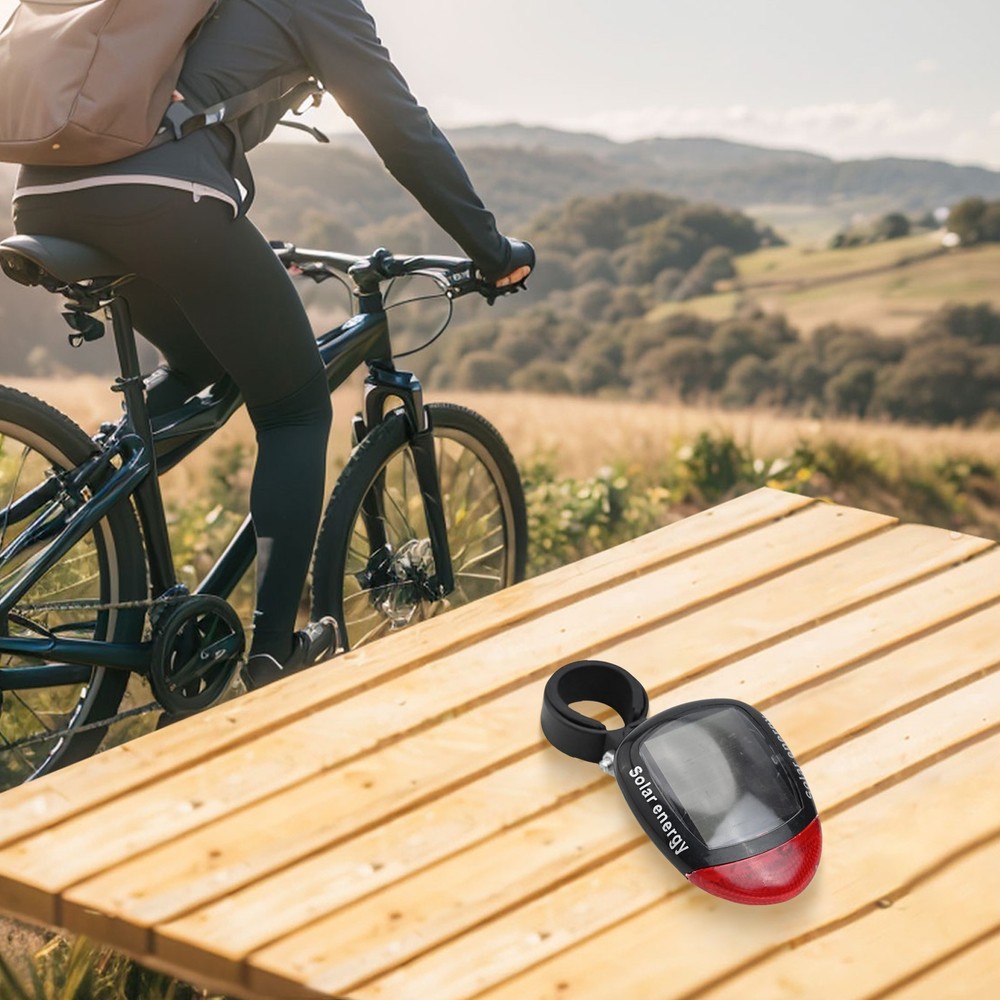 Sustainable Cycling Solution LED Solar Bicycle Tail Light with 2 Modes