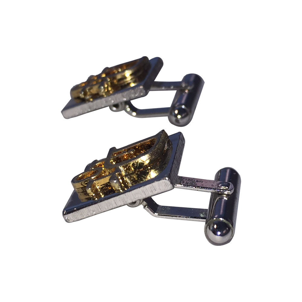 Dior Two Tone Retro Vintage Cufflinks