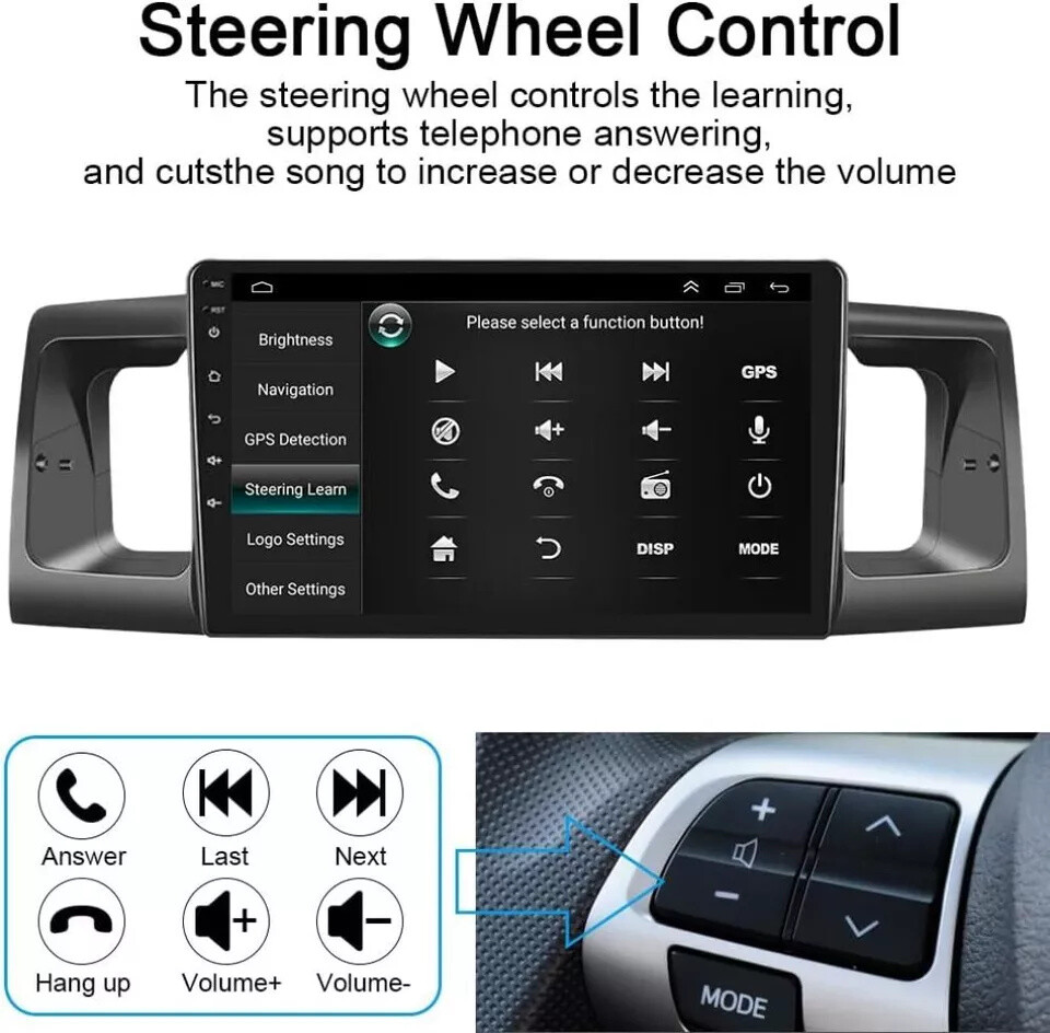 For Toyota Corolla 2003-2008 4G+64GB Android 13 Carplay Car Stereo Radio Navi