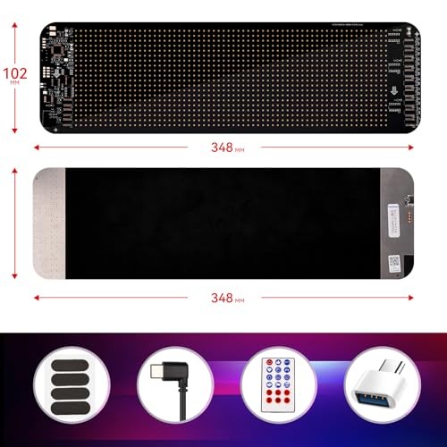 Devil Eyes Light for Windshield,Flex Led Display for Car, Programmable LED