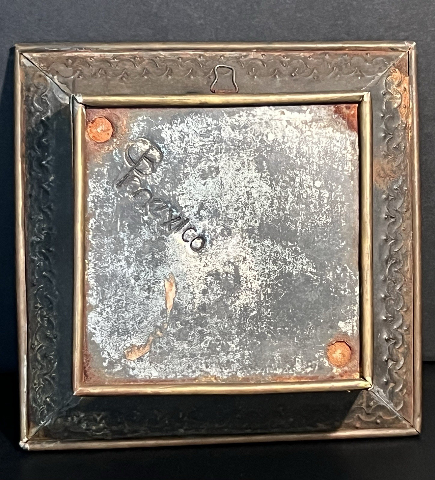 MID CENTURY GENE BYRON TRINKET DISH 6” SIGNED MEXICAN STUDIO ART COLLECTIBLE