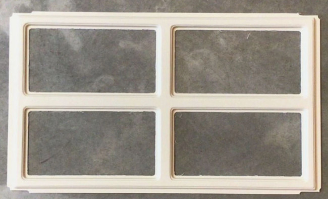 ALMOND Colonial 509 Replacement Window Inserts/Short Panel HOLMES Garage Doors