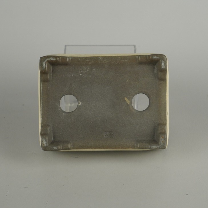 Used Toen Small Bonsai Pot 10.5cm Rectangular Glazed Japanese
