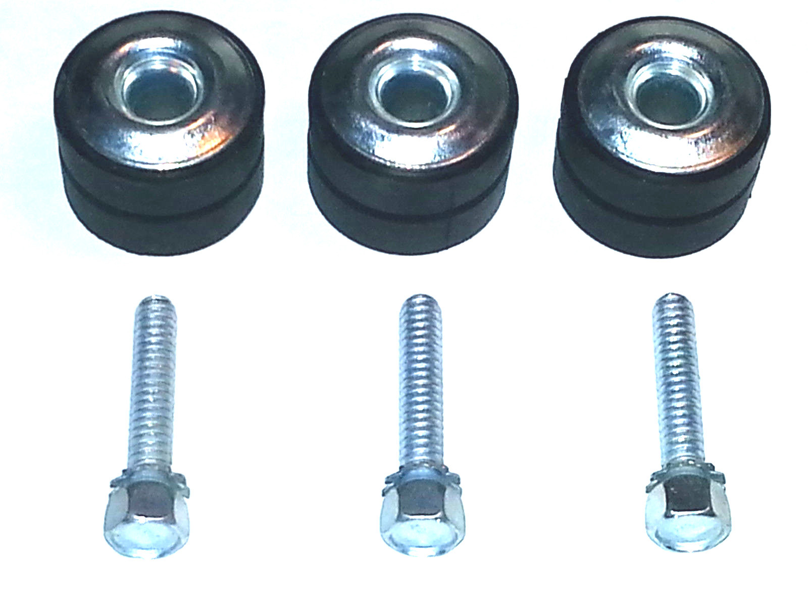 GM Windshield Washer Wiper Motor Mounting Bushing Rubber Grommets & Screws 7p NU