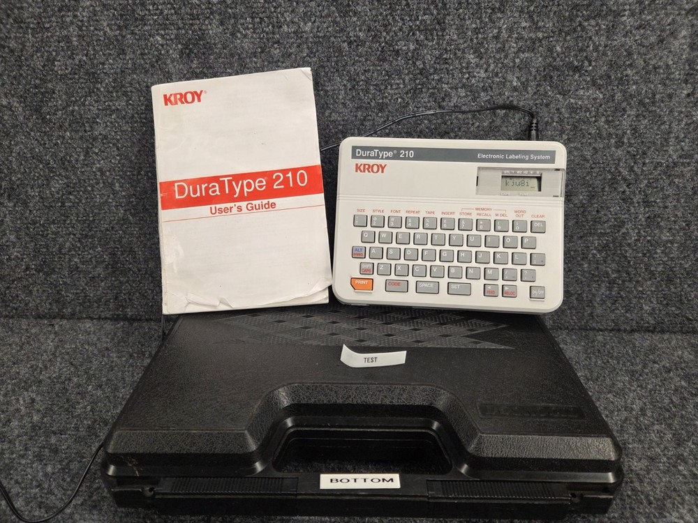 KROY DURATYPE 210 PORTABLE LABELING SYSTEM V6-4
