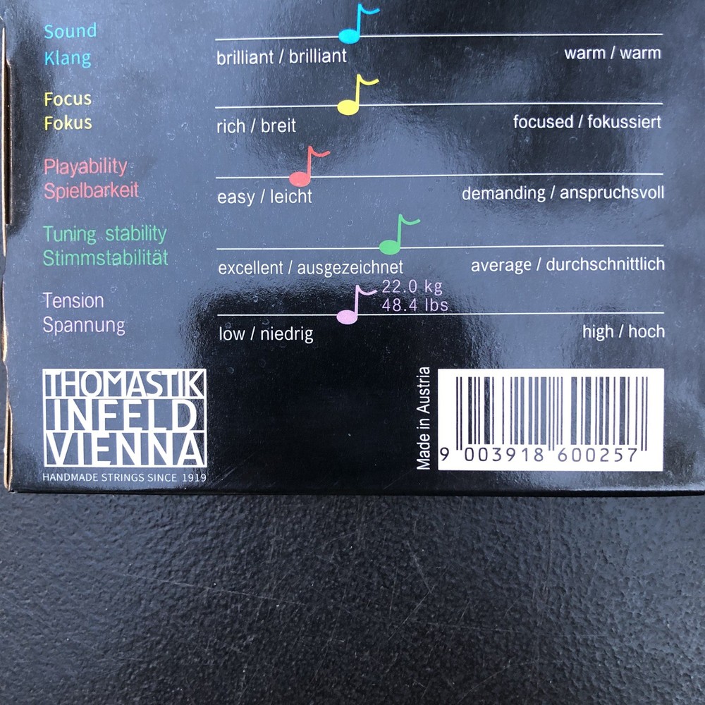 Thomastik Infeld Dominant 135B Violin String 4/4 Full Set G D A E Strings US