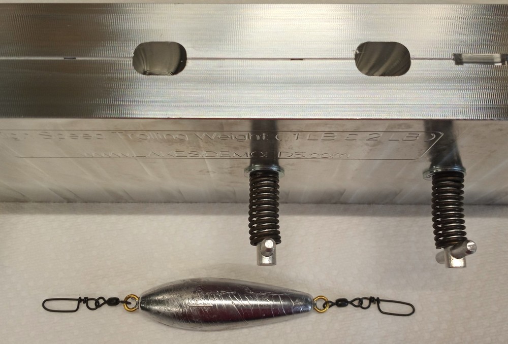 HIGH SPEED INLINE TROLLING SINKER/CIGAR TROLLING - 16 oz and 32 oz Combo Mold