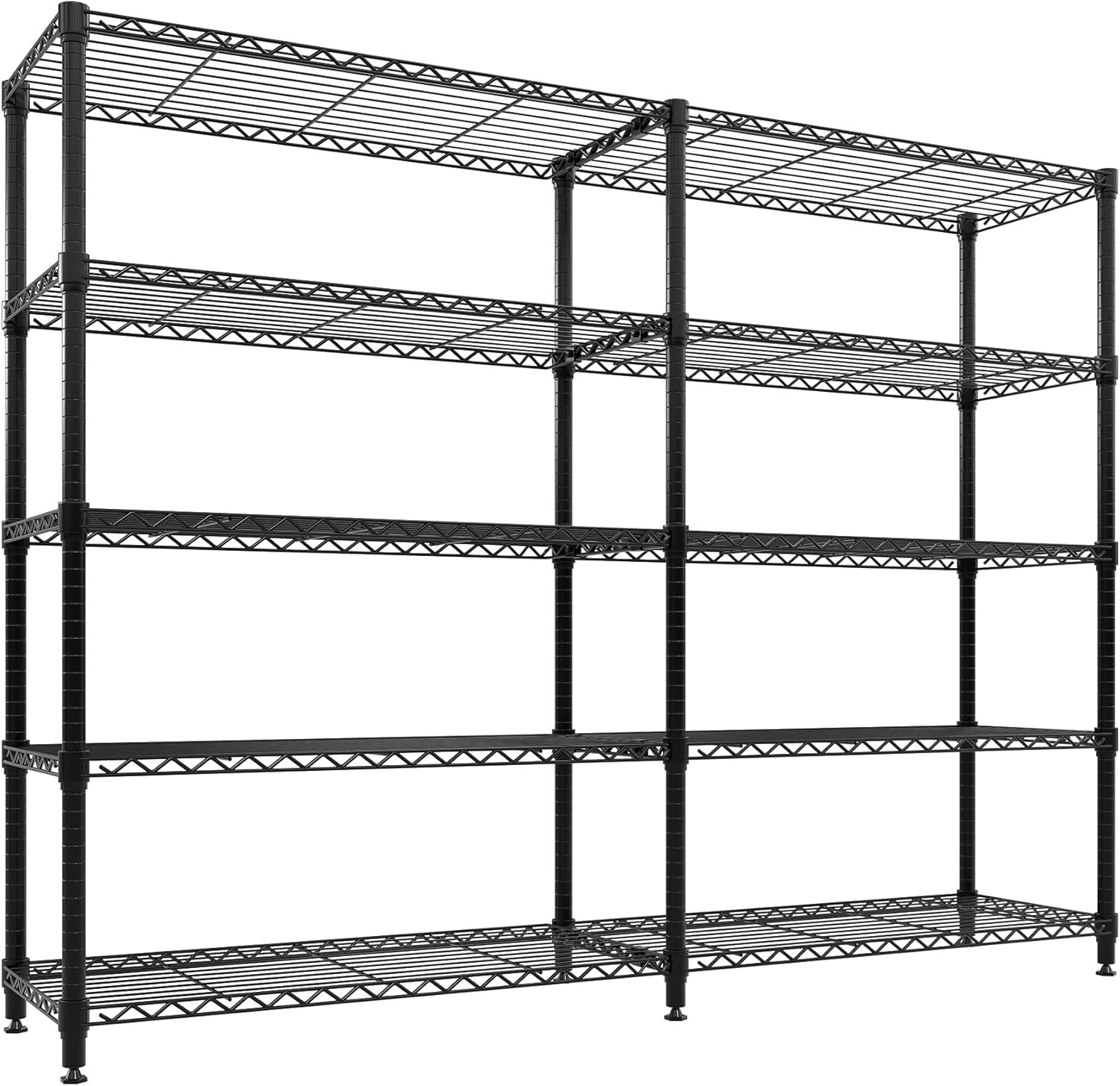 5-Tier Metal Storage Shelves Shelving Unit Garage Shelf Standing Storage Rack