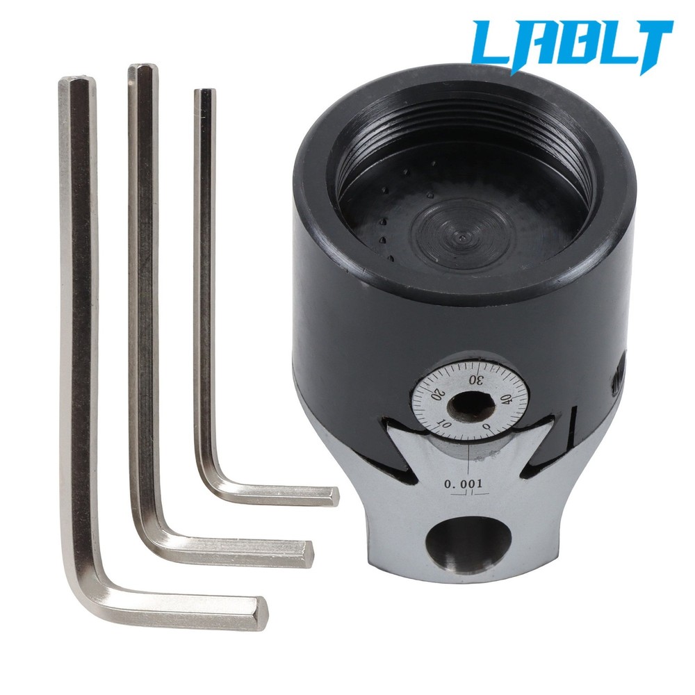 LABLT 2" Precision Boring Head 0.001 Radius 1-1/2-18" Thread Mount 5/8" Offset