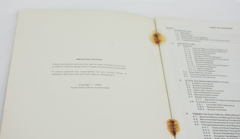 Texas Instruments 9900 TMS9914A GPIB Controller Data Manual