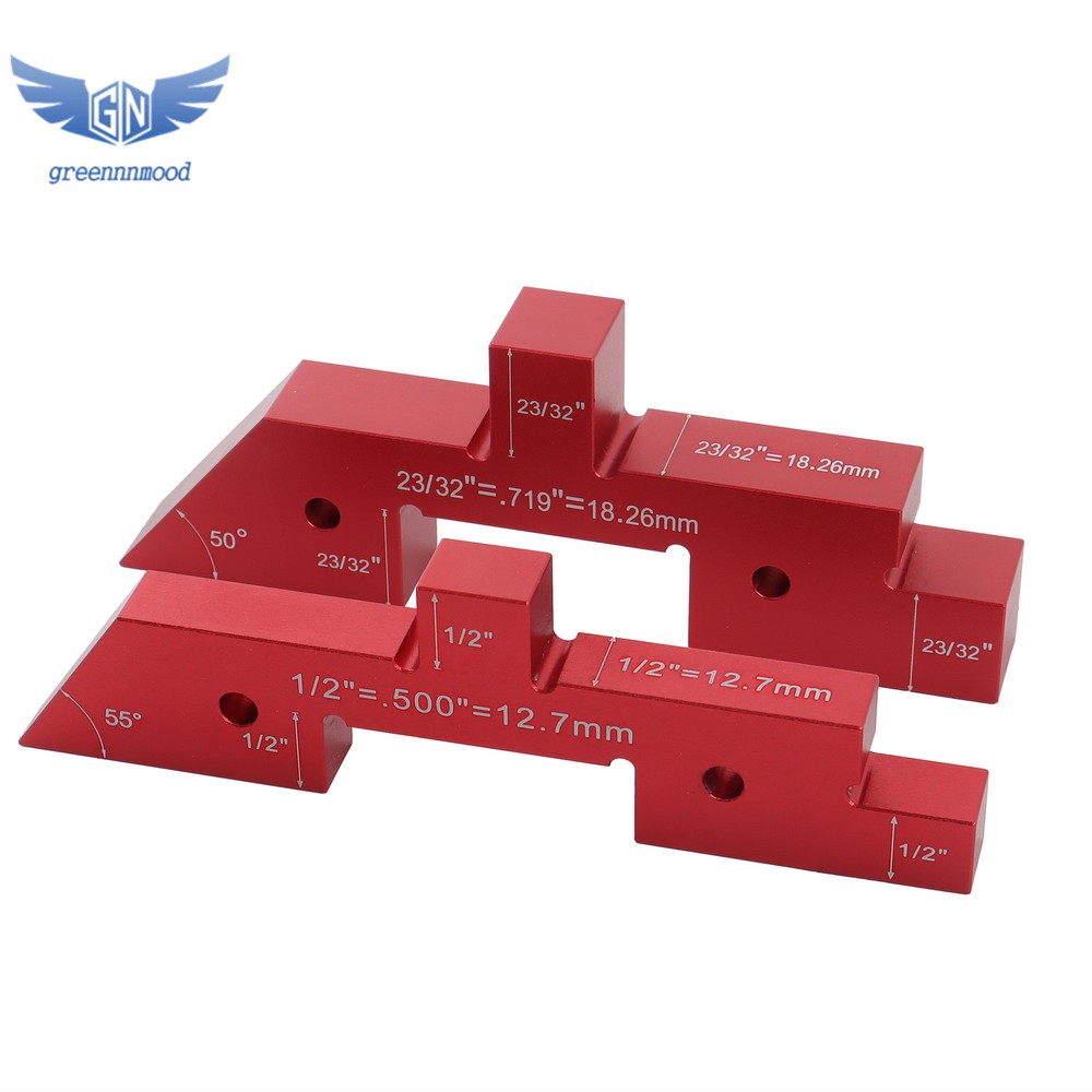 Router Table Setup Bars 14PCS Precision Aluminum Setup Blocks Height Gauge