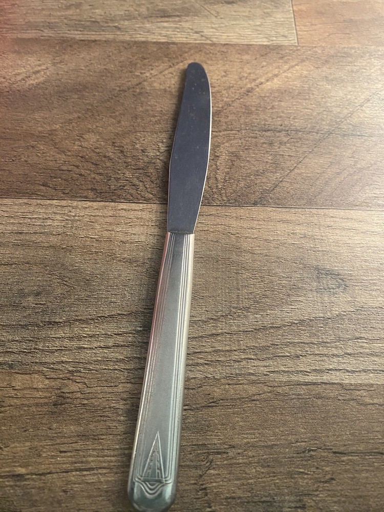 Art Deco Silverplate Dinner Knife Maker and Pattern Unknown