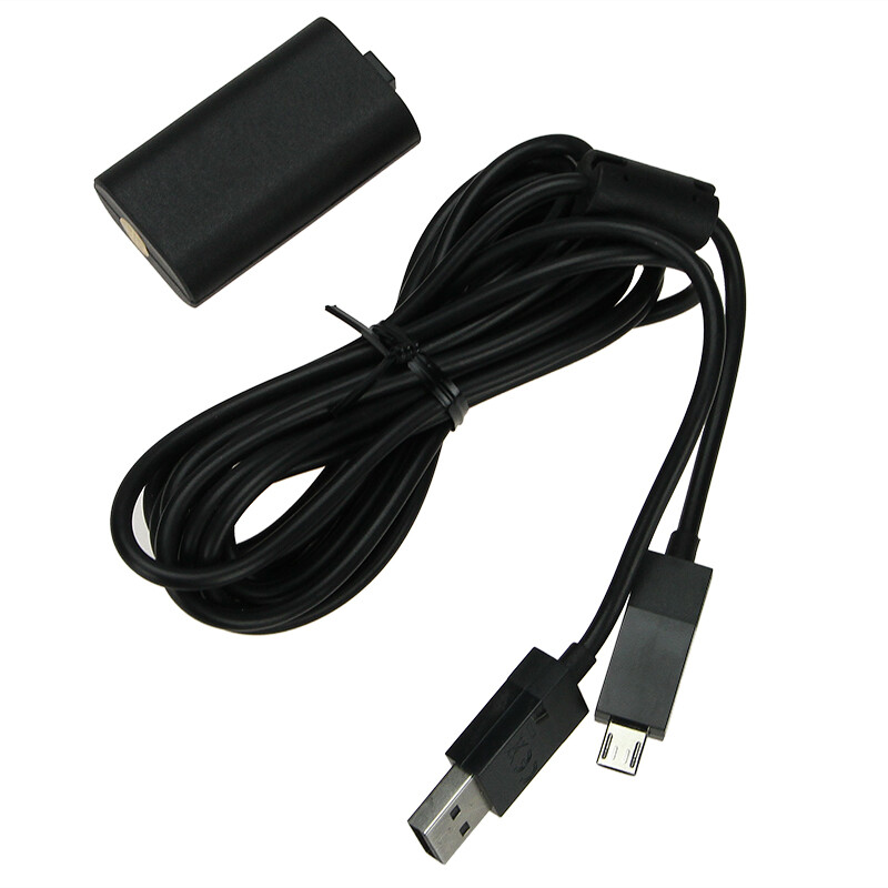 For XBOX ONE Controller Play & Charge Charging Cable + Rechargeable Battery Pack