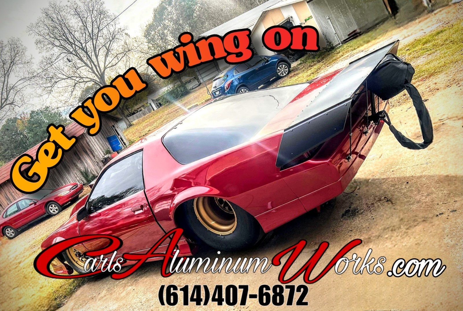 Chevy Camaro 82-92 Pro,Racing, Wing Polished, Black, Satin Anodized Aluminum