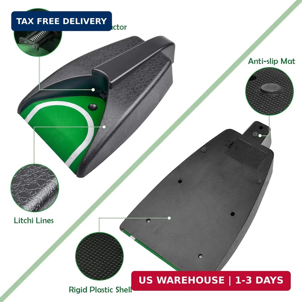 Automatic Putting Machine - Auto Returning Golf Cup Training Aid for Indoor/Outd