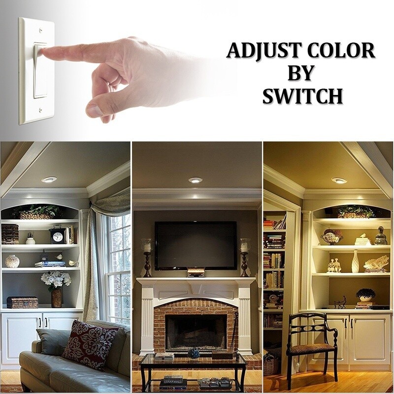 20/60Pack 7W Dimmable Downlight LED Recessed Ceiling Light Panel Spotlight Lamp