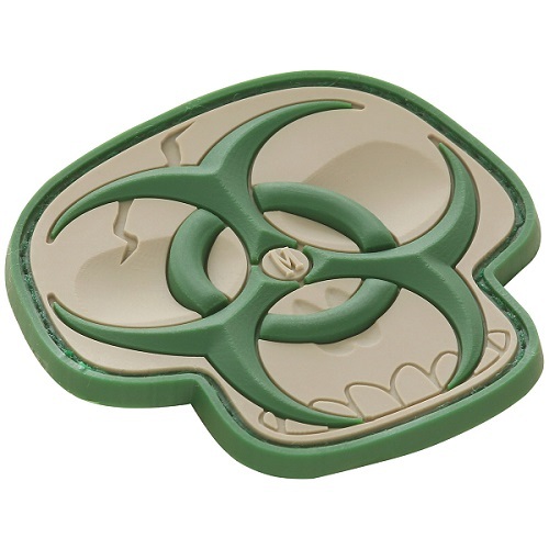 PVC Morale Patch - MAXPEDITION - BIOHAZARD SKULL - ARID Color Scheme