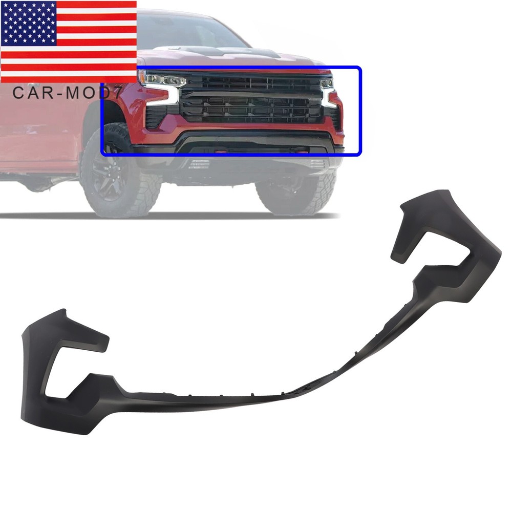 Bumper Cover For Chevy Silverado 1500 2022 2023 2024 Front Upper Bumper Plastic