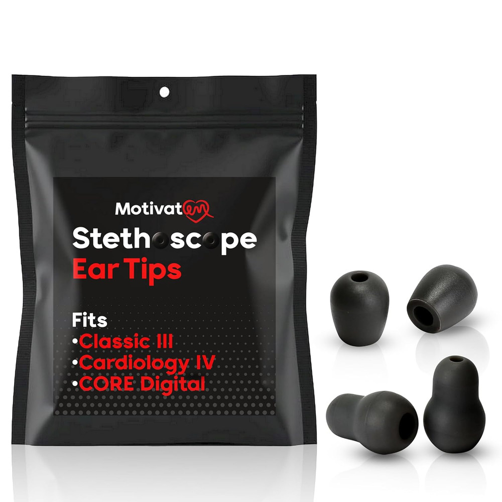 Stethoscope Replacement Ear Tips, Ear Pieces - Compatible with Littmann Stethosc