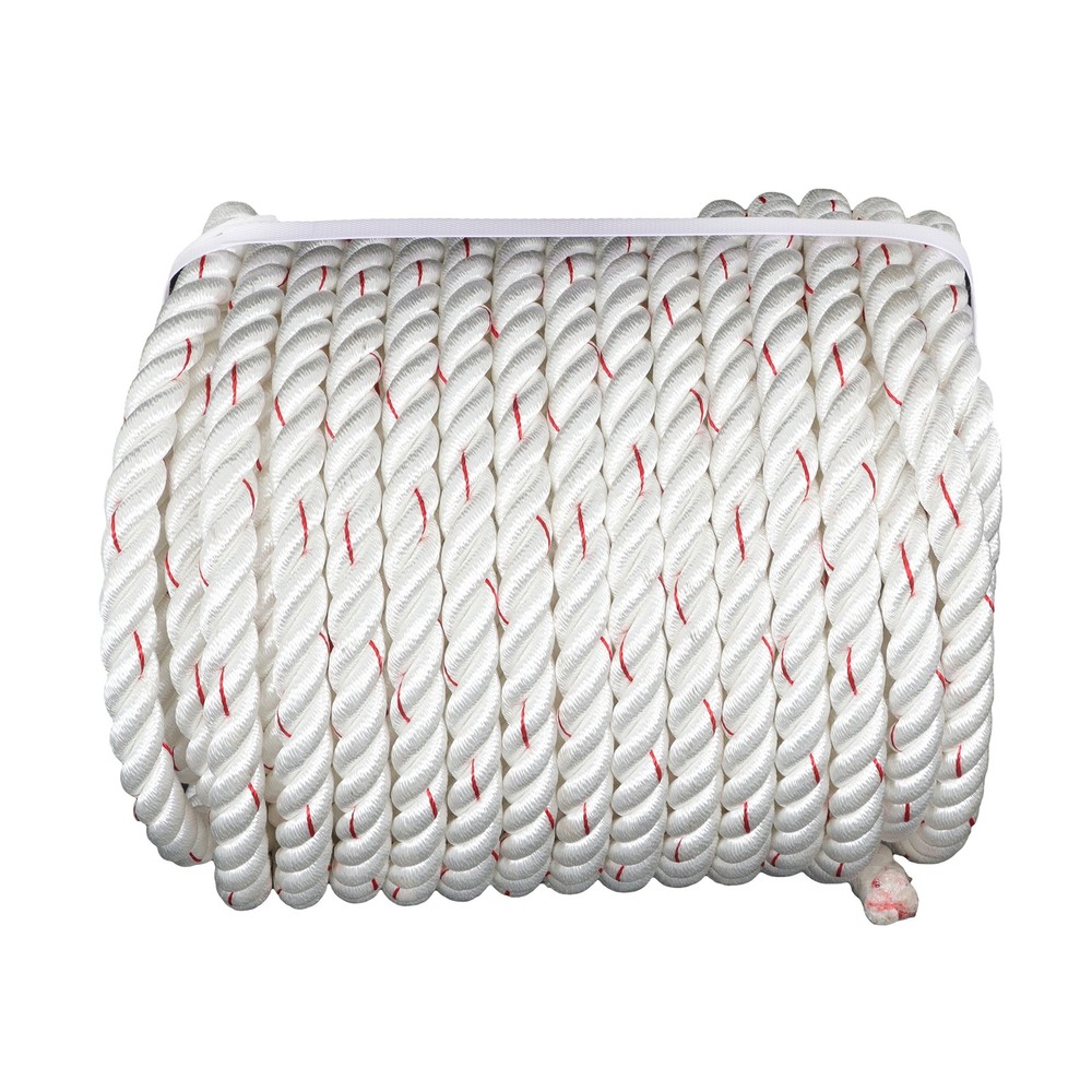3/4" ×120ft Polyester Braided Rope 2038lbs Breaking Strength Strong Pulling