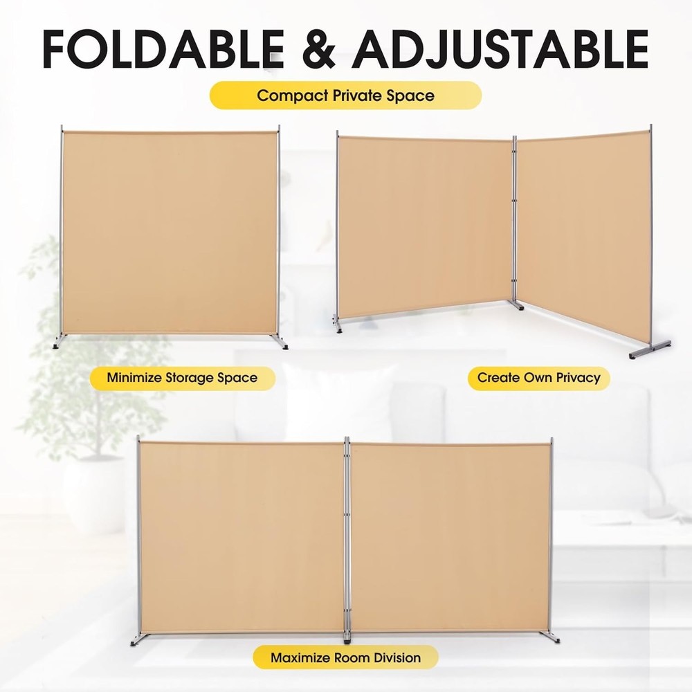 Single Large Panel Room Divider Privacy Screen Office Partition Separators