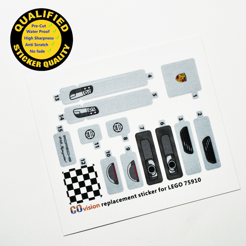 Replacement sticker for set 75910 Precut sticker