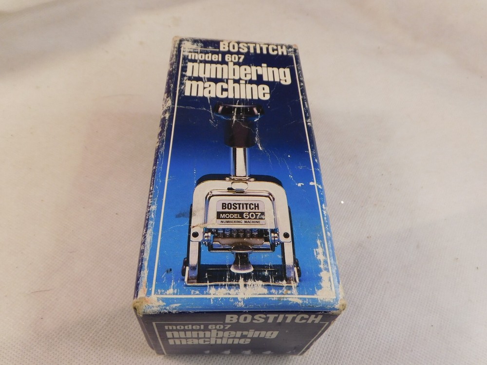 Bostitch Model 607 Numbering Machine