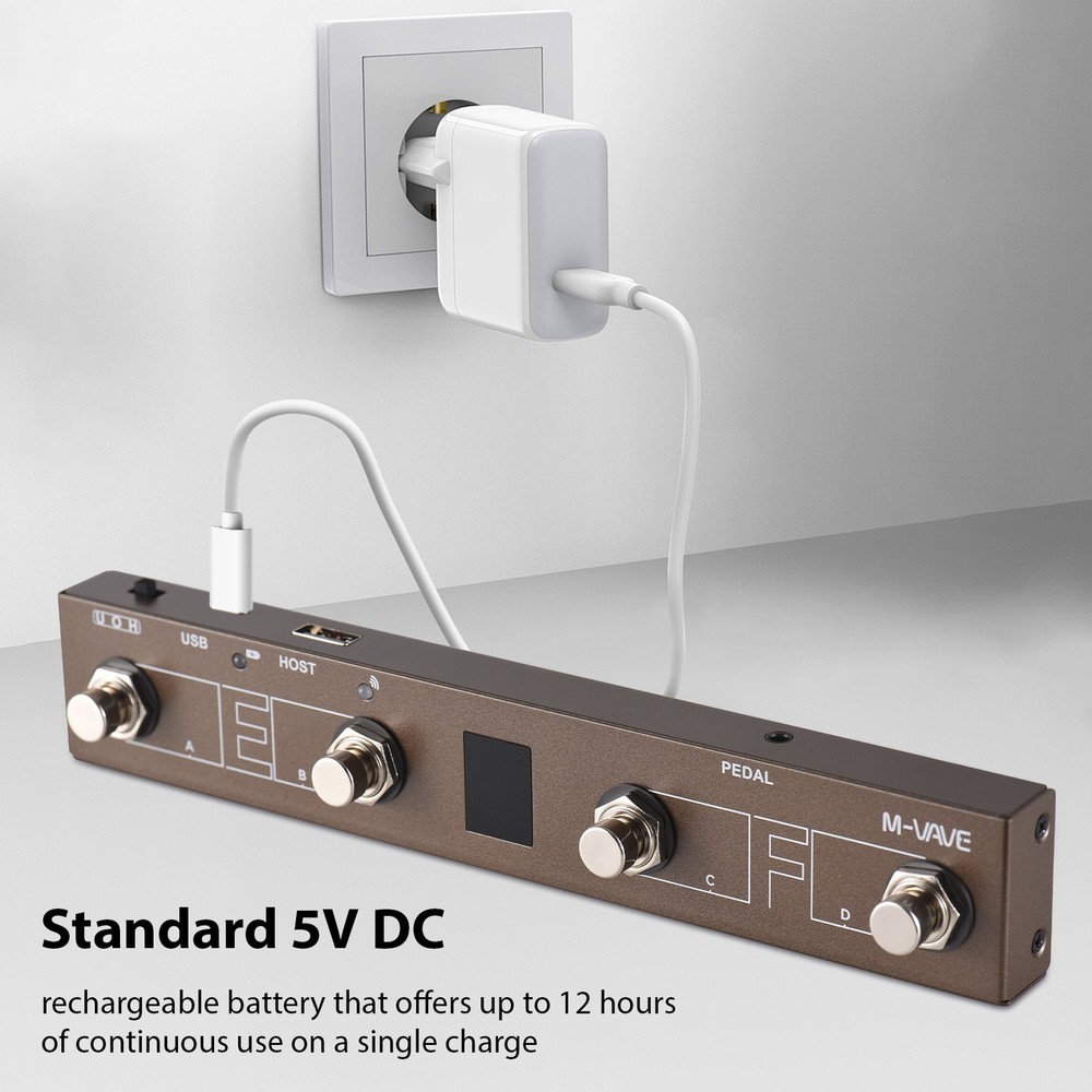 M-VAVE Wireless MIDI Controller BT MIDI Pedal Controller Intelligent APP VYSK