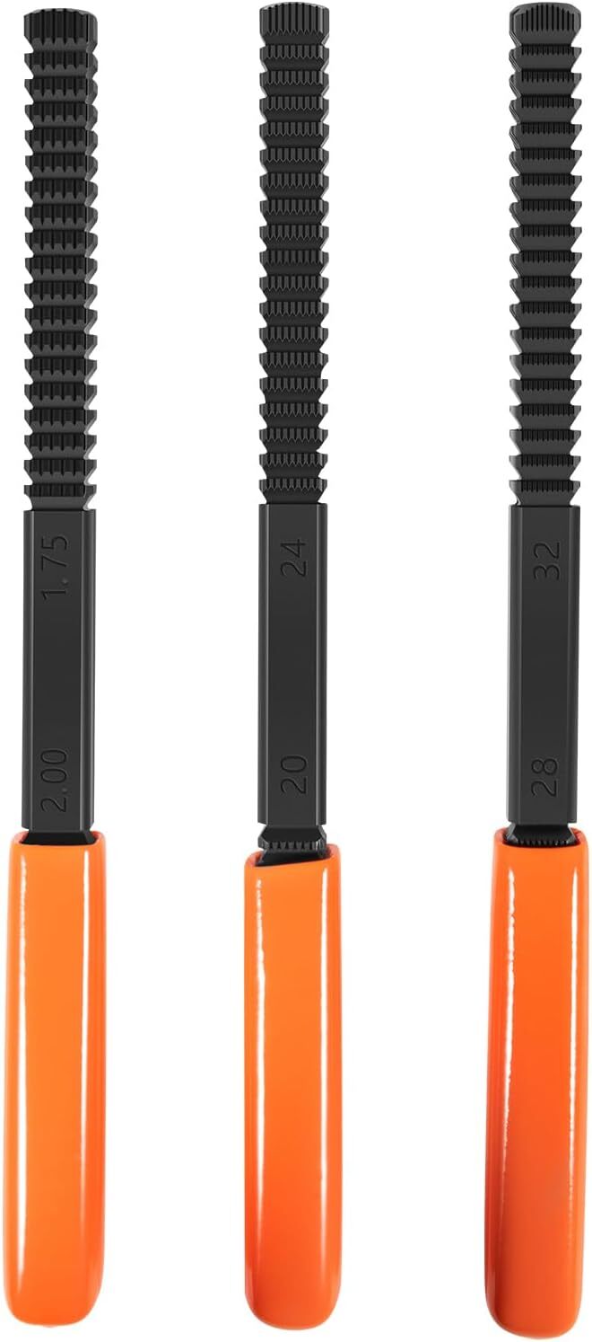 3 Piece Thread Restorer File Chaser Set Metric & SAE Repair Hardward DIY 2573