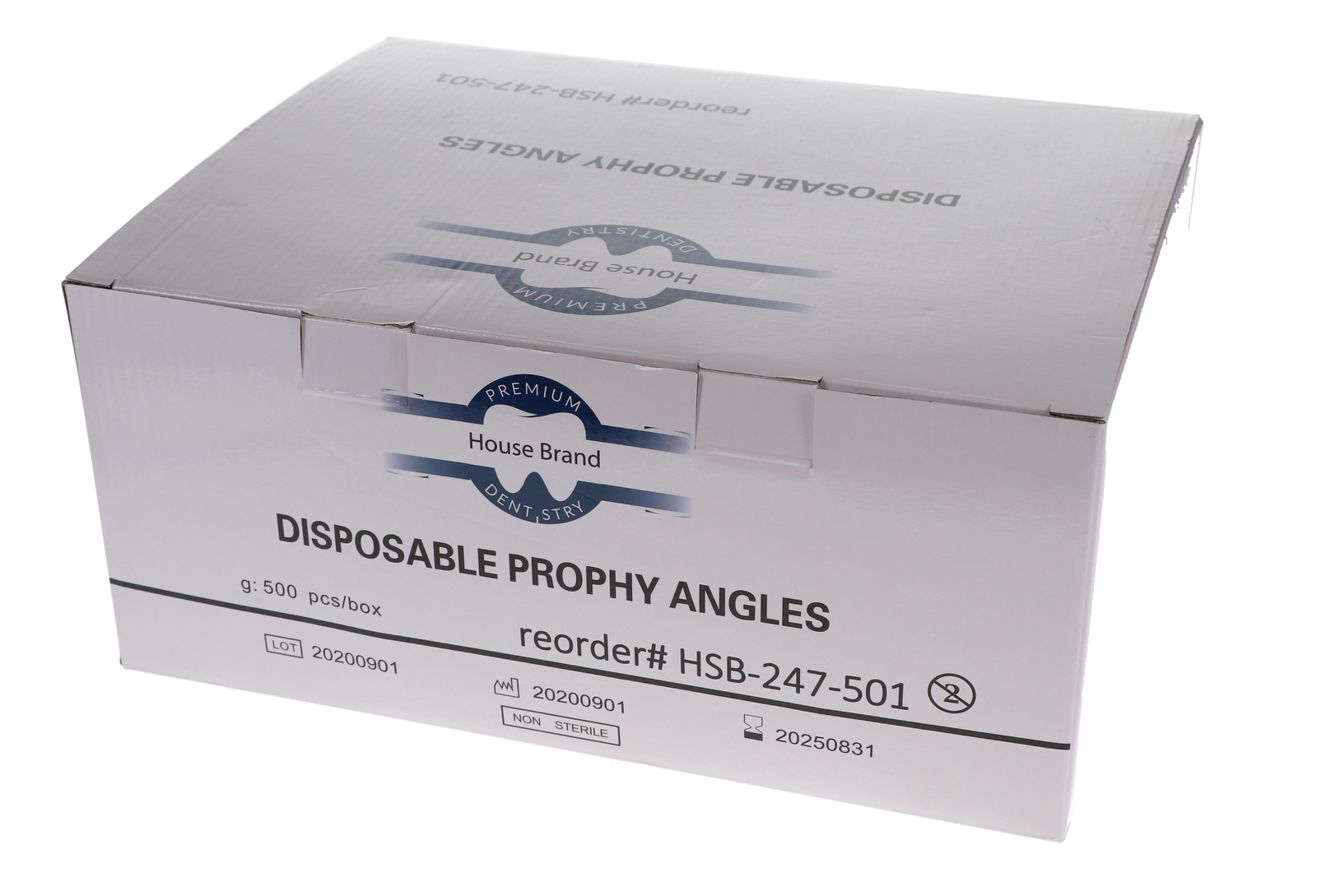 House Brand Dentistry 247501 Disposable Prophy Angles Firm Webbed Cup 500/Bx