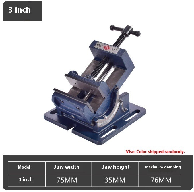 Tiltable Guide Bar Type Flat Jaw Vise Drilling Machine Angle Vise Fixture