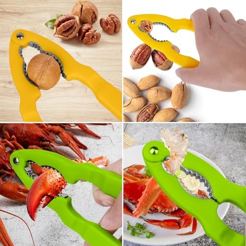 2 Packs Nut Cracker Tool Walnut Cracker Handy Nut Crackers for All Nuts Pecan