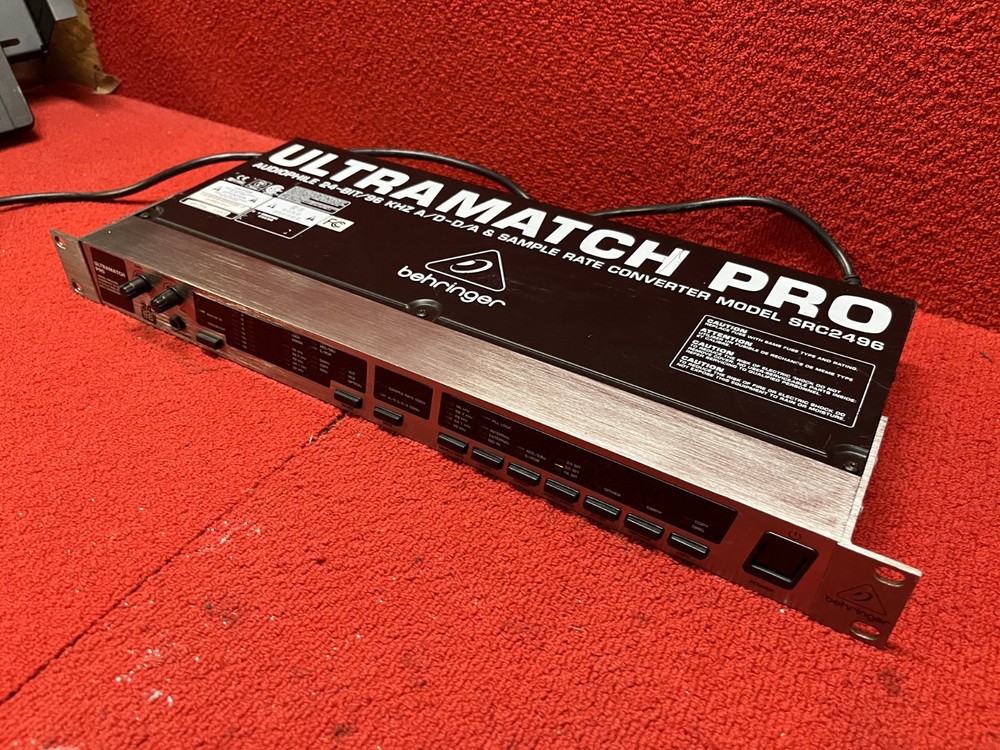 Used Behringer Ultramatch Pro SRC2496 AD/DA Sample Rate Converter Good Condition