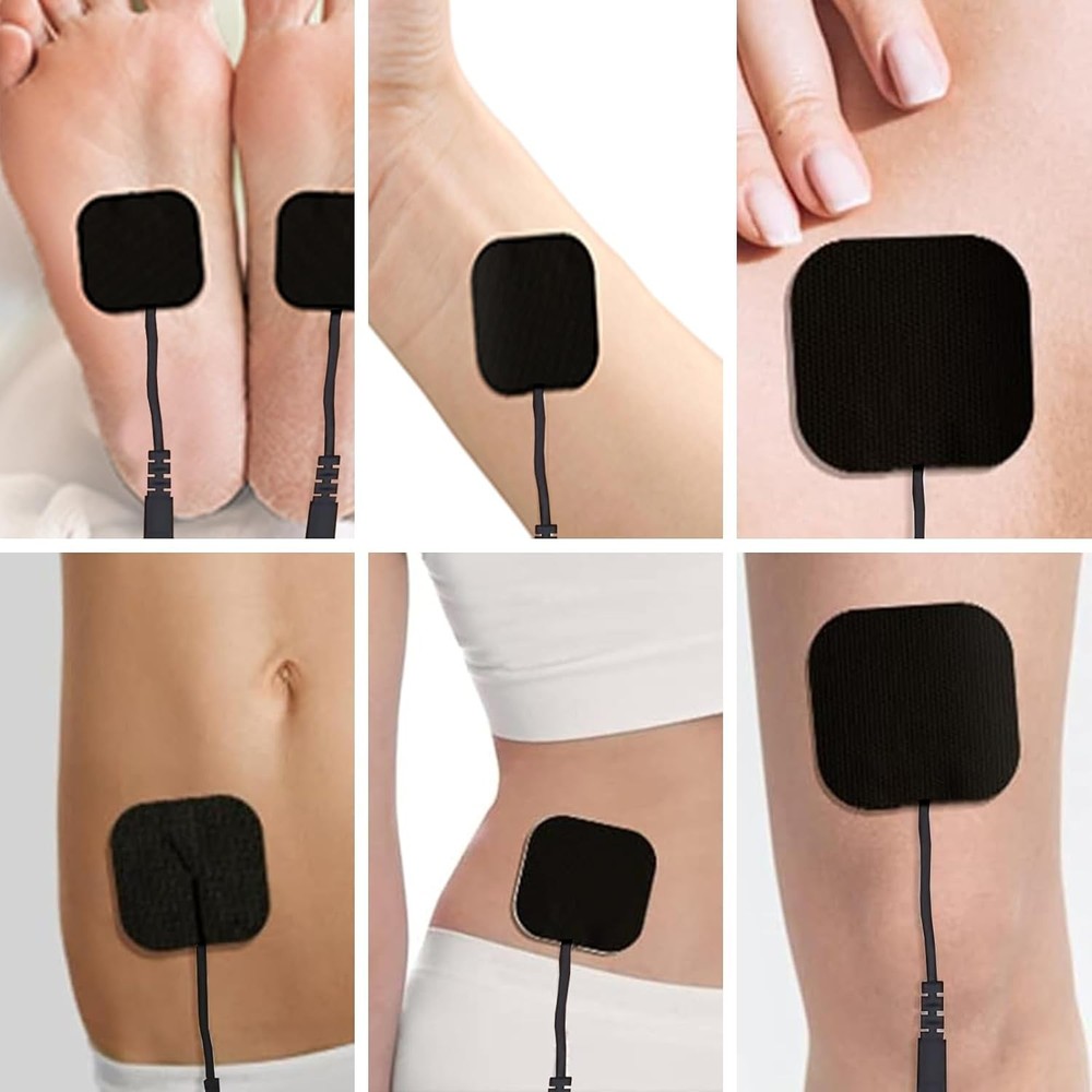 TENS Unit Pads Replacement for Electrode Electrodes Black